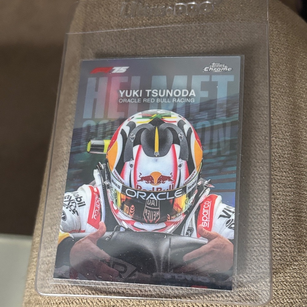 Yuki Tsunoda Oracle Red Bull Racing Helmet Card 2026 Topps Chrome